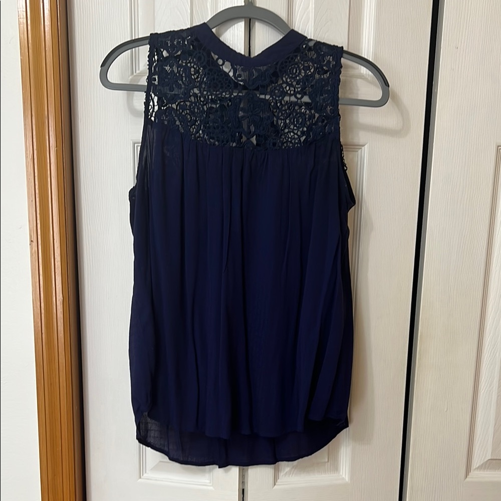 Xhilaration Navy Blue Top